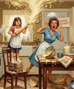 A Flour Disaster Paint by Numbers