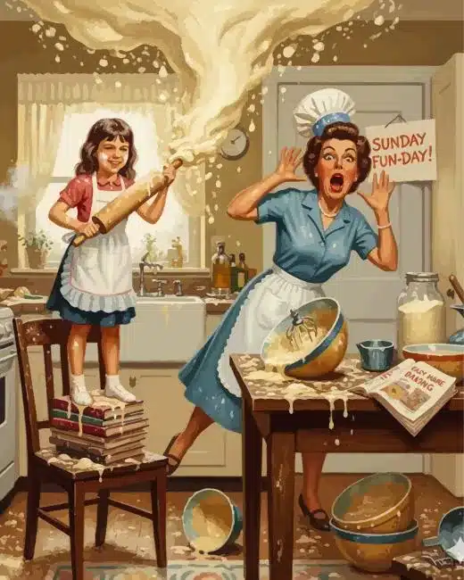 A Flour Disaster Paint by Numbers A Flour Disaster Paint by Numbers