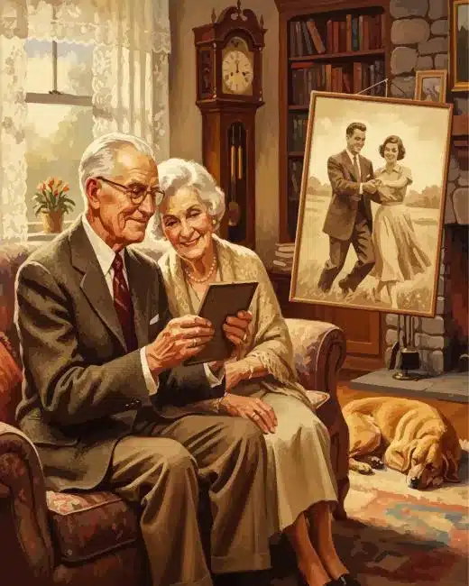 A Lifetime Together paint by number A Lifetime Together Paint by Numbers