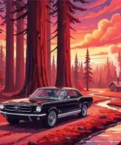 The Ebony Classic Car Paint by Numbers