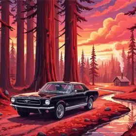 The Ebony Classic Car Paint by Numbers 