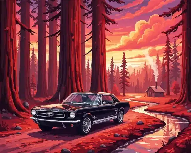 The Ebony Classic Car Paint by Numbers