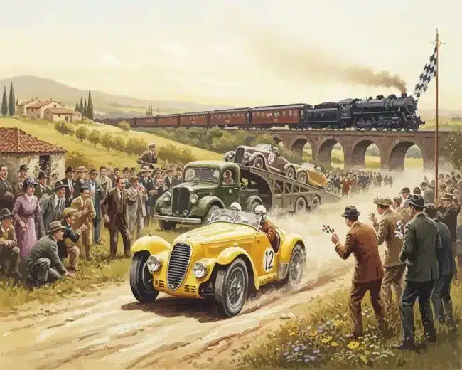 Vintage Racing Paint by Numbers