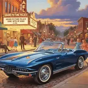 Blue Classic Car Paint by Numbers 