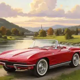 The Classic Red Car Paint by Numbers 