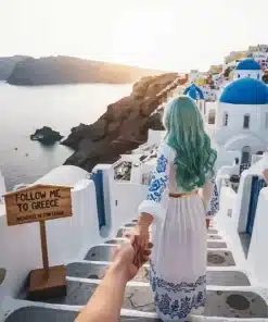 Follow Me To Greece Paint by Numbers