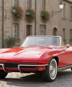 Classic Red Car Paint by Numbers