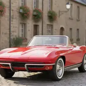 Classic Red Car Paint by Numbers