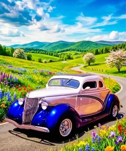1936 Ford Car Art Paint by Numbers