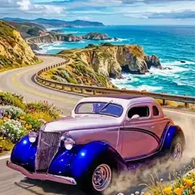 1936 Ford Car Paint by Numbers