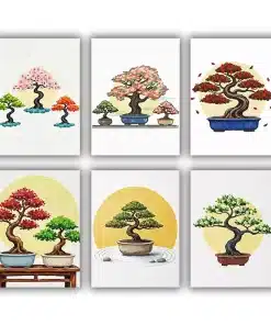 Bonsai Trees Mini Paint by Numbers