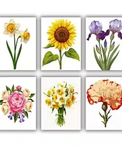 Botanical Blooms Mini Paint by Numbers