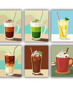 Refreshing Drinks Mini Paint by Numbers