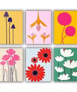 Modern Flowers Mini Paint by Numbers