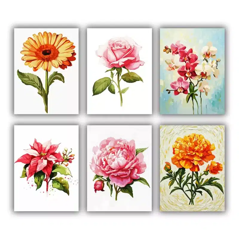 Garden Blossoms Mini Paint by Numbers