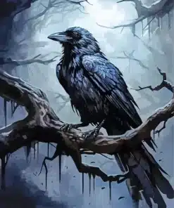 Mysterious Raven Paint by Numbers