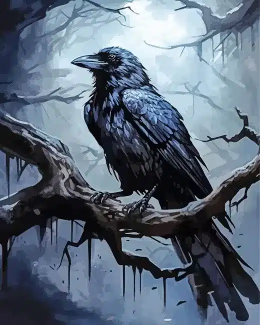 Mysterious Raven Paint by Numbers