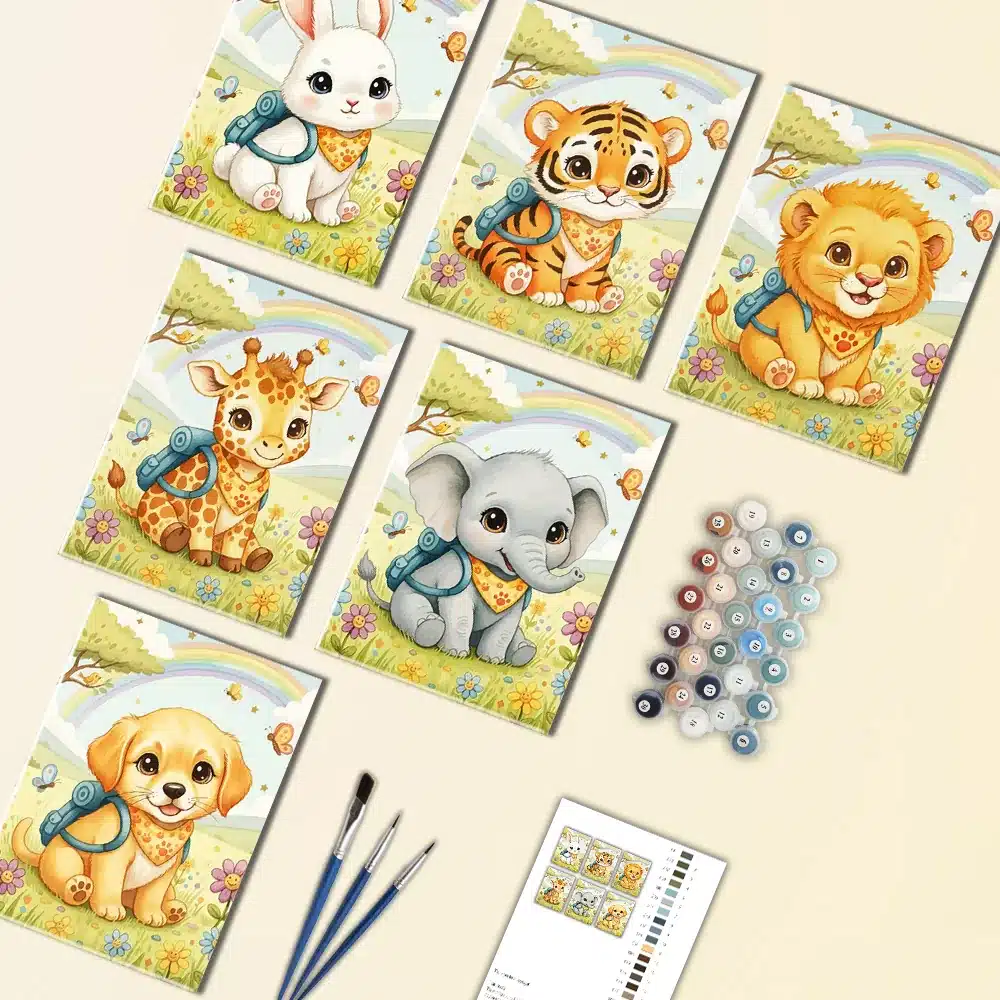 Sweet Safari Mini Paint by Numbers Sweet Safari Mini Paint by Numbers