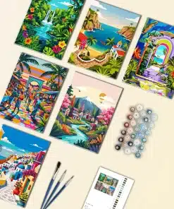 Scenic Escapes Mini Paint by Numbers