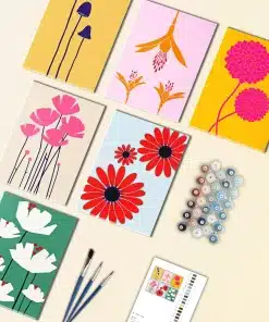 Modern Flowers Mini Paint by Numbers