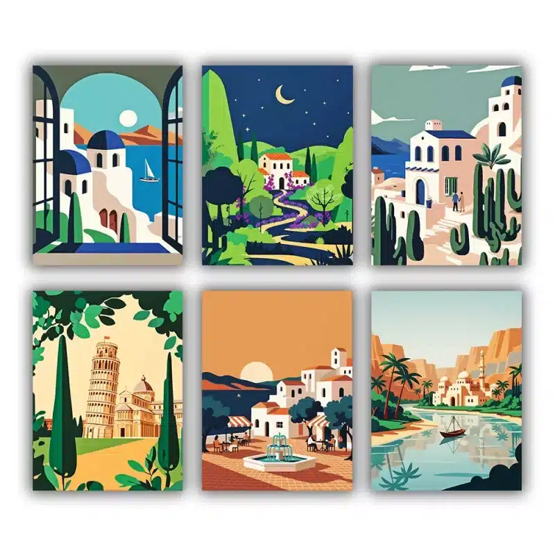 Scenic Strolls Mini Paint by Numbers