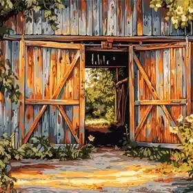 Barns Entrance Paint by Numbers
