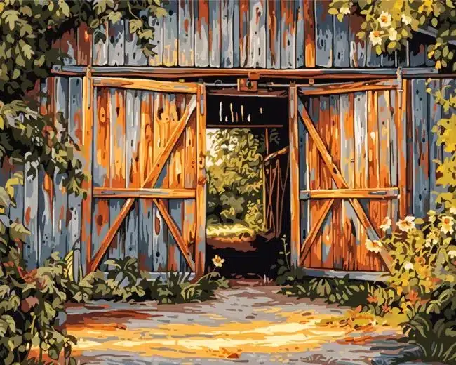 Barns Entrance Paint by Numbers