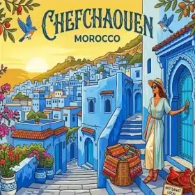 Chefchaouen Morocco Paint By Numbers 