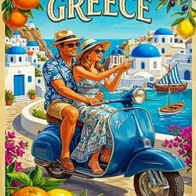 Greece Trip Paint by Numbers