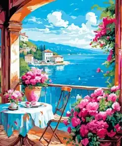 Seaside Bloom View Paint by Numbers