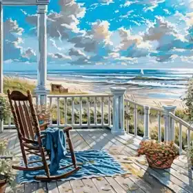 Seaside Overlook Paint by Numbers 