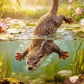 Adorable Otter Paint by Numbers