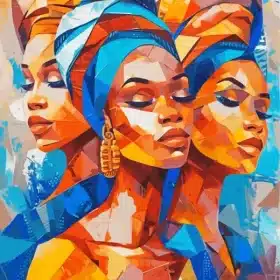 African Ladies Paint by Numbers