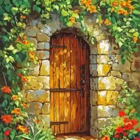Garden Door Paint by Numbers