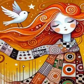 Orange Hair Girl Paint By Numbers