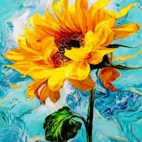 Yellow Flower Paint By Numbers 
