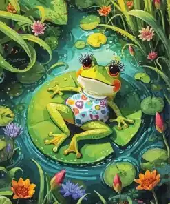 Adorable Frog Paint By Numbers