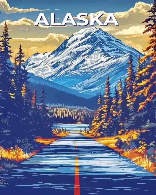 Alaska Poster Paint By Numbers