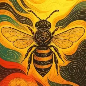 Bee Art Paint By Numbers
