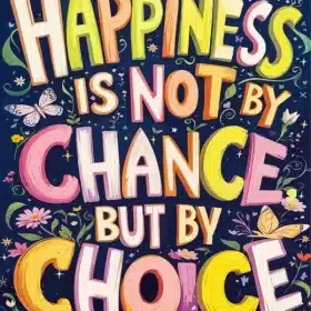 Happiness Is Not By Chance By Choice Paint By Numbers