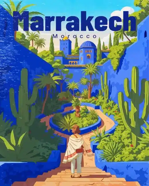 Marrakech Morocco paint by numbers Marrakech Morocco Paint By Numbers