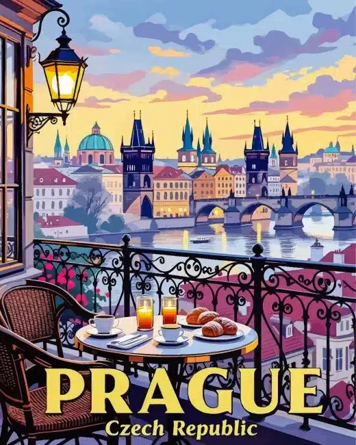 Prague Czech Republic Paint By Numbers