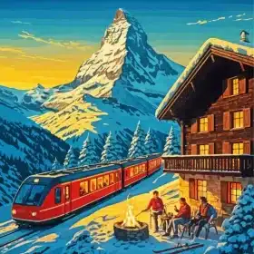 Zermatt Poster Paint By Numbers
