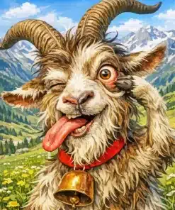 Crazy Goat Paint By Numbers