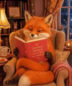 Fox Reading A Book Paint By Numbers