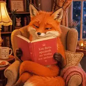 Fox Reading A Book Paint By Numbers