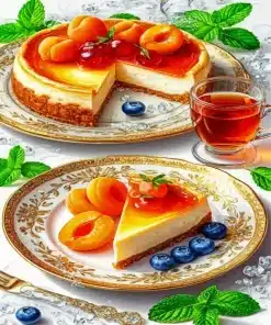 Fruit Cheescake Paint By Numbers