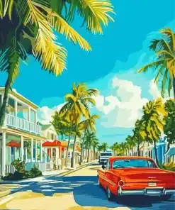 Key West Florida Art Paint By Numbers