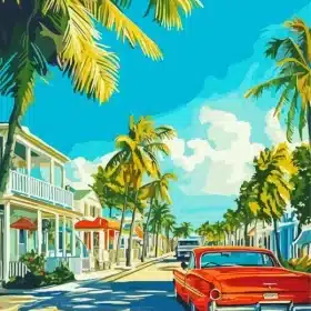Key West Florida Art Paint By Numbers 