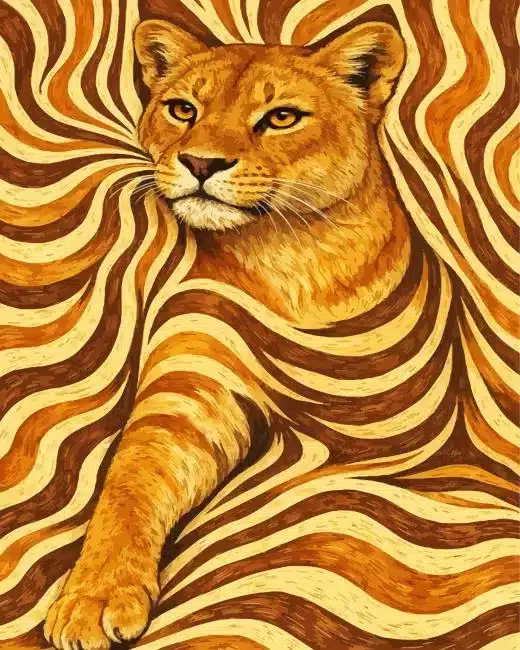 Lioness Art Paint By Numbers